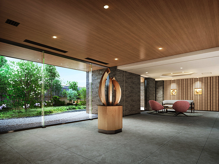 エントランスホール・ラウンジ完成予想CG