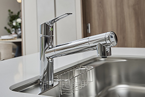 浄水器一体シャワー水栓