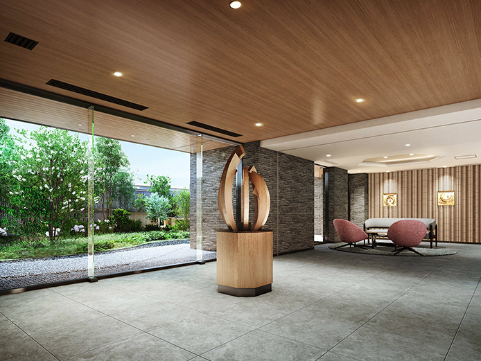 エントランスホール・ラウンジ完成予想CG