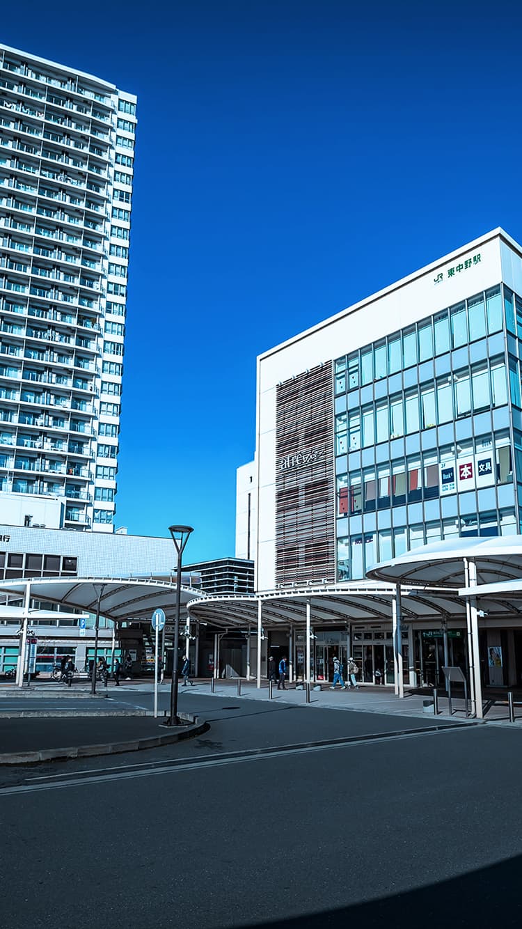 「東中野」駅前ロータリー（徒歩11分／約880m）