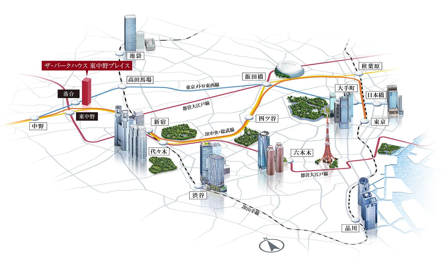 周辺エリア概念図