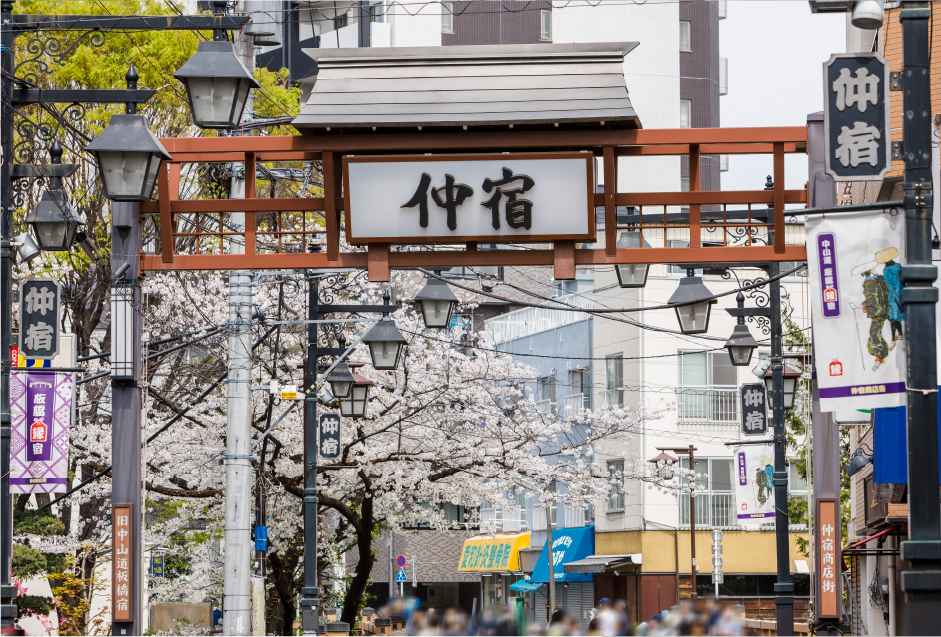 仲宿商店街(徒歩2分／約120m)