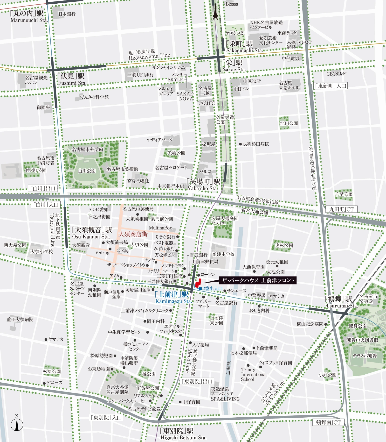 現地・マンションギャラリー案内図|【公式】ザ・パークハウス 現地・マンションギャラリー案内図|【公式】ザ・パークハウス