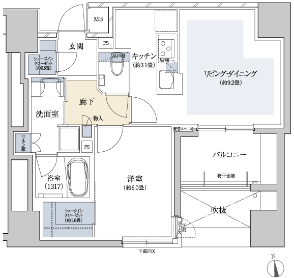 B1 TYPE間取り図