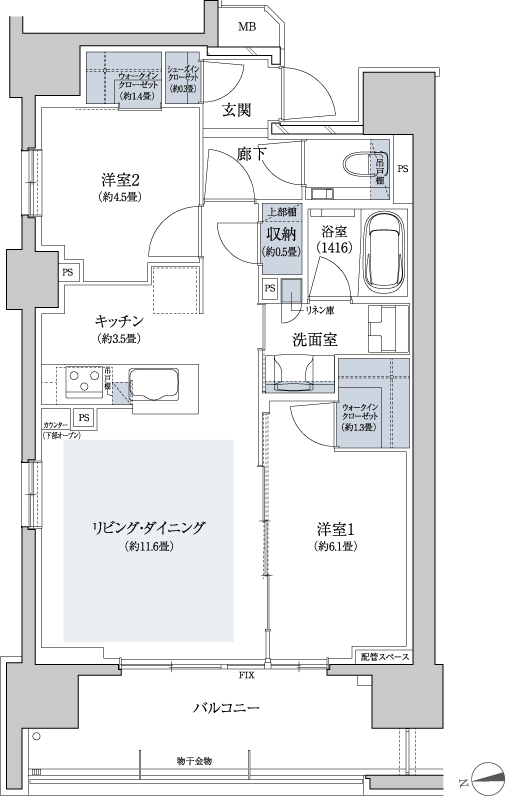 F TYPE間取り図
