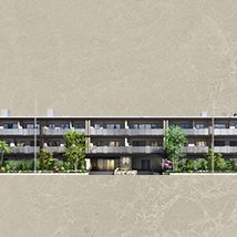 リンク背景画像：外観完成予想CG