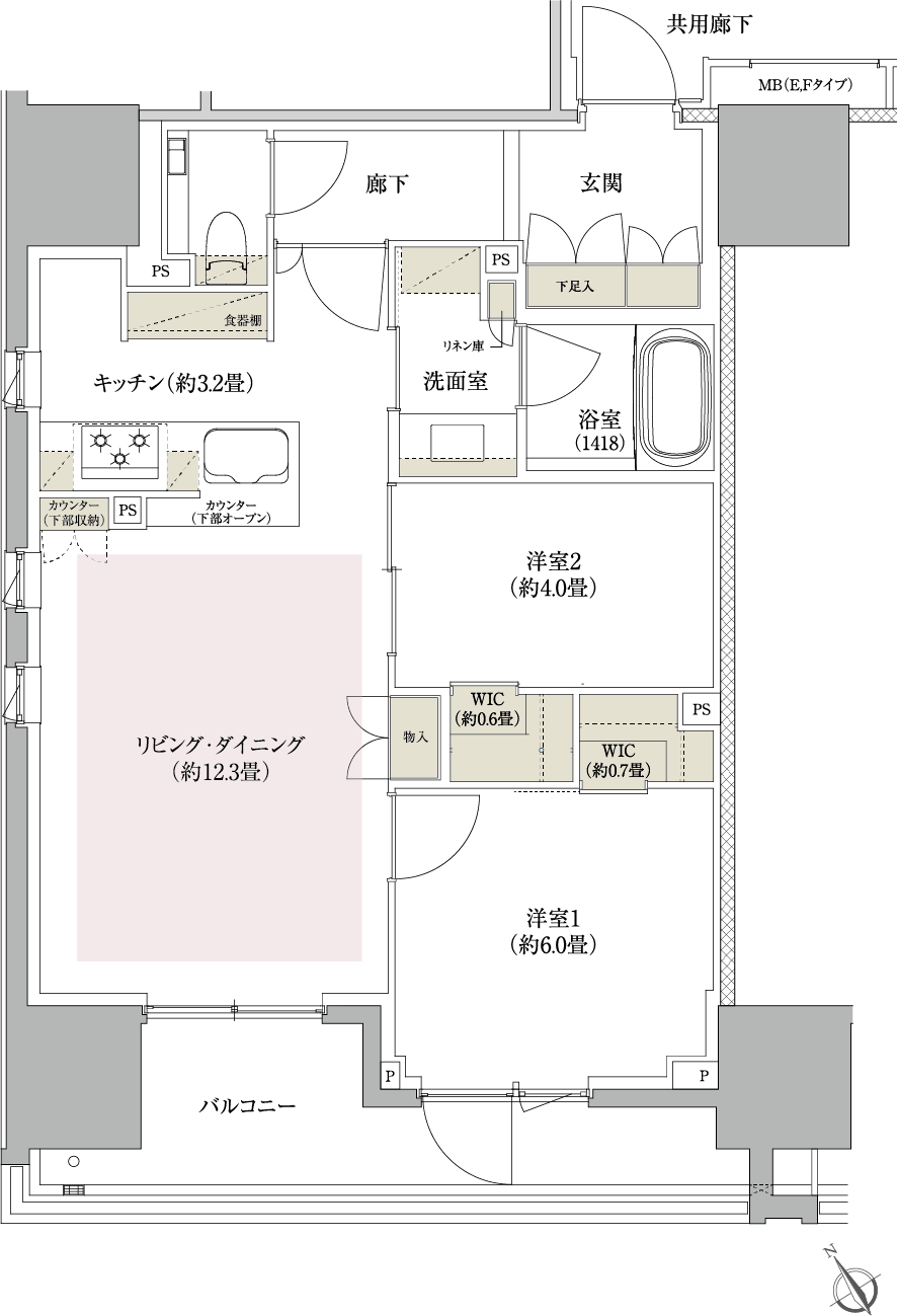 F type間取り