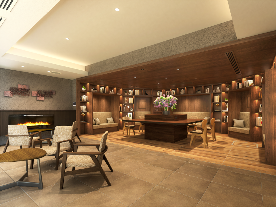 ガーデンビューラウンジ・ライブラリー完成予想CG