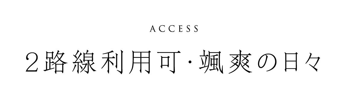 2路線利用可・颯爽の日々