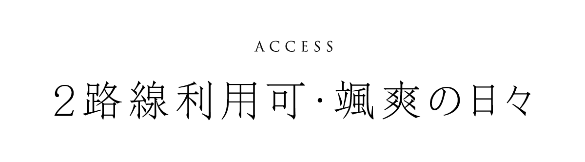 2路線利用可・颯爽の日々