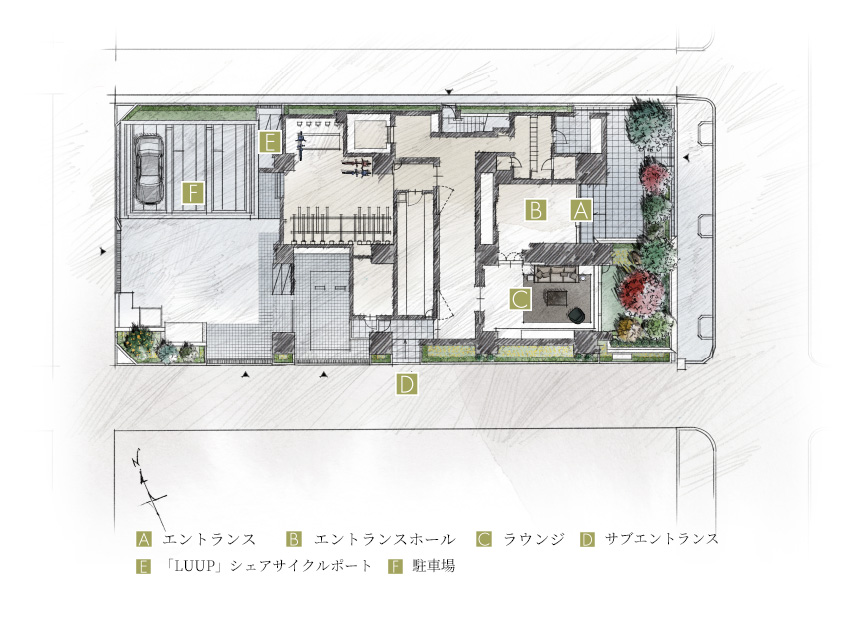 敷地配置概念図