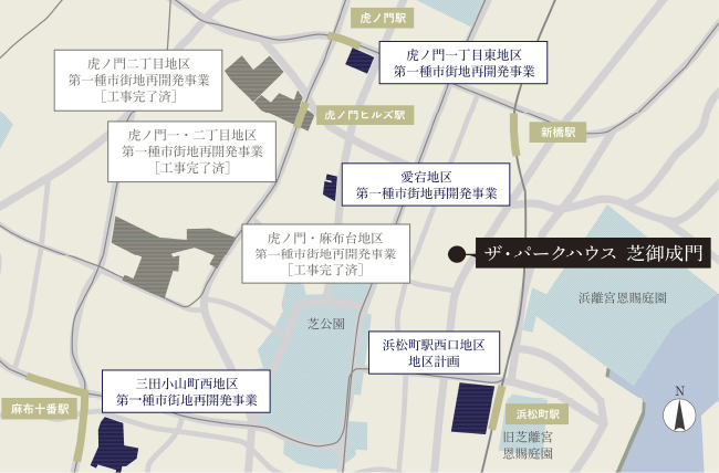 再開発エリア概念図