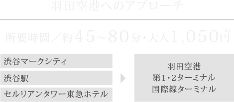 羽田空港へのアプローチ
