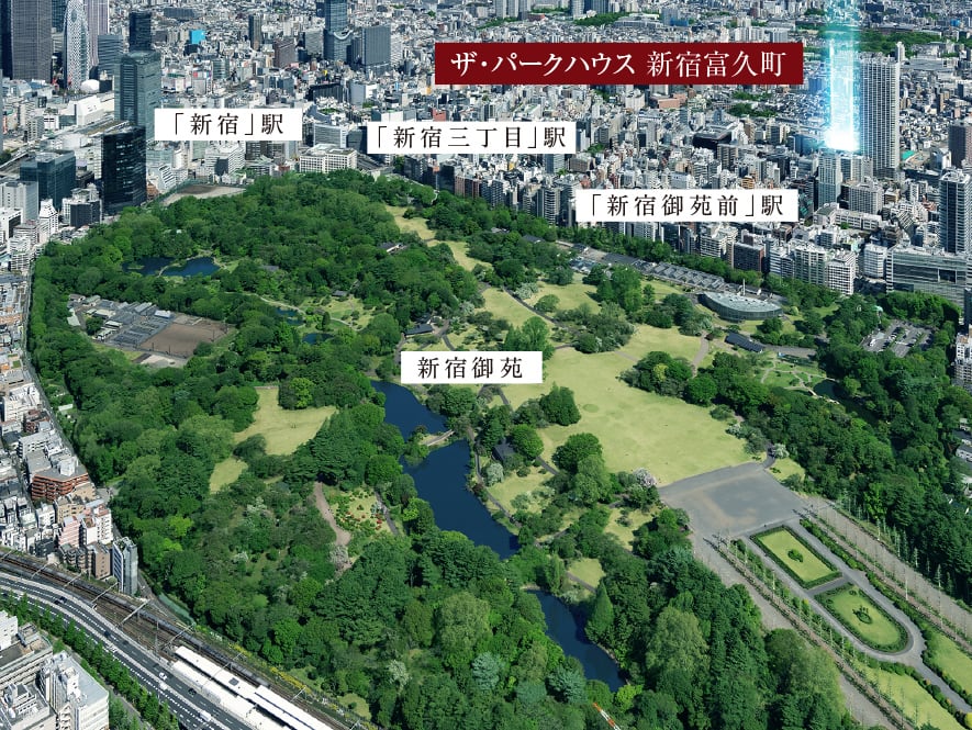 現地周辺航空写真