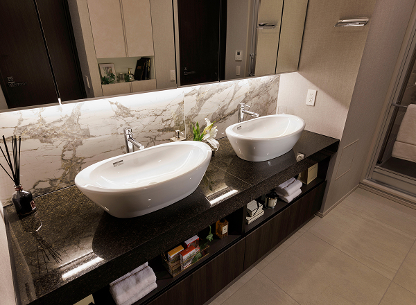 ダブルボウル洗面台