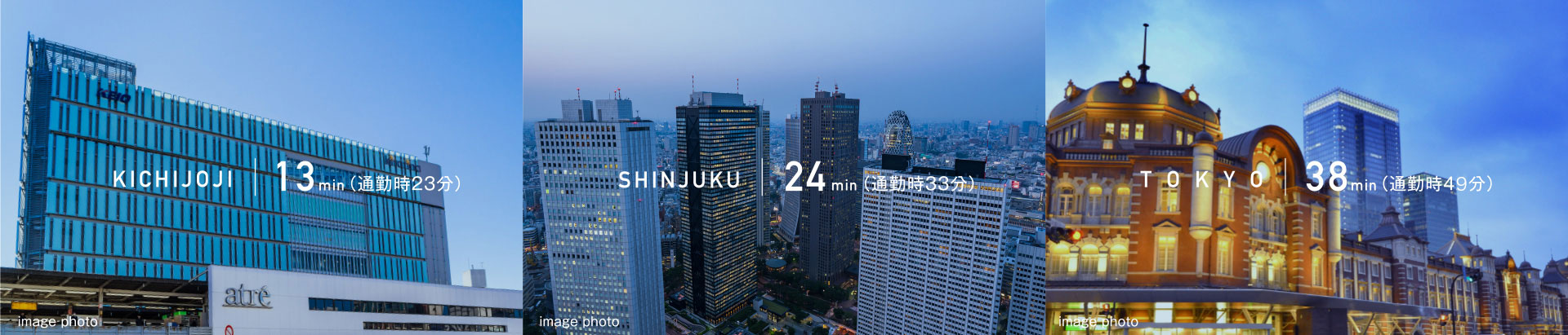 吉祥寺13分/新宿24分/東京38分