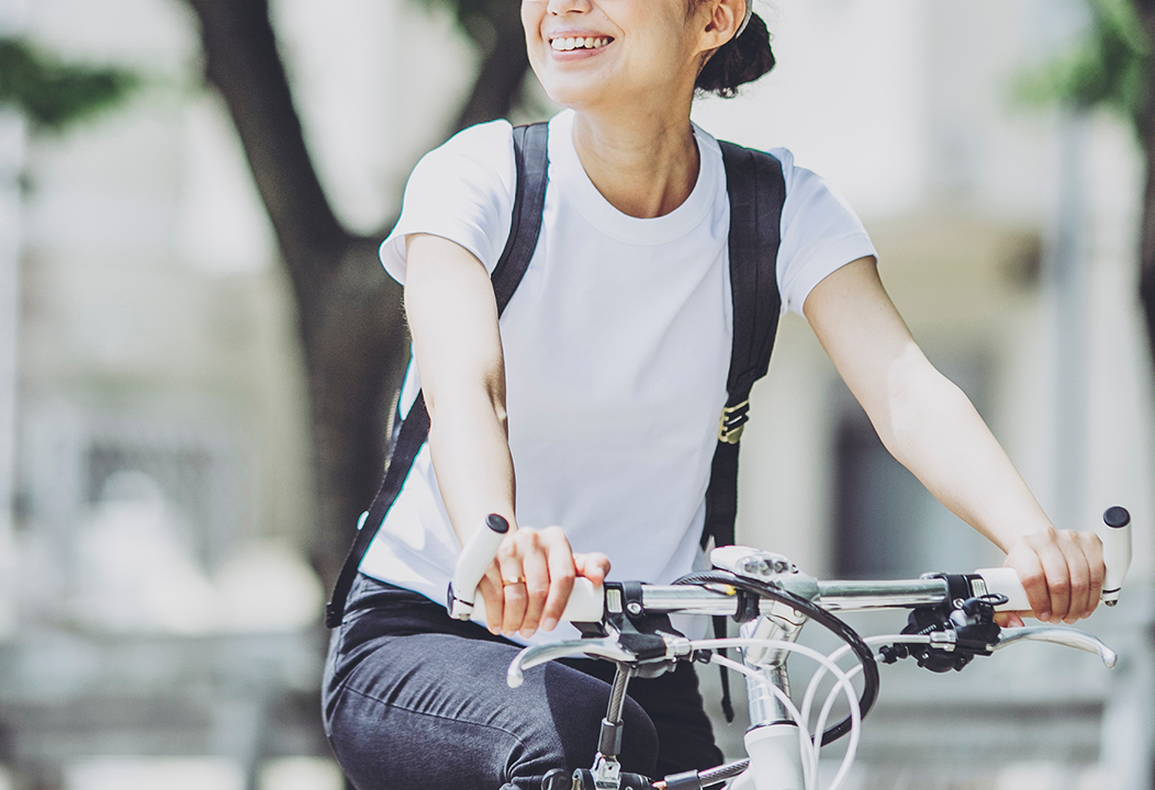 自転車に乗っているイメージ
