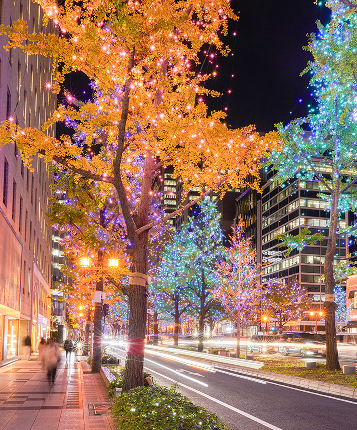 心斎橋周辺の街並み