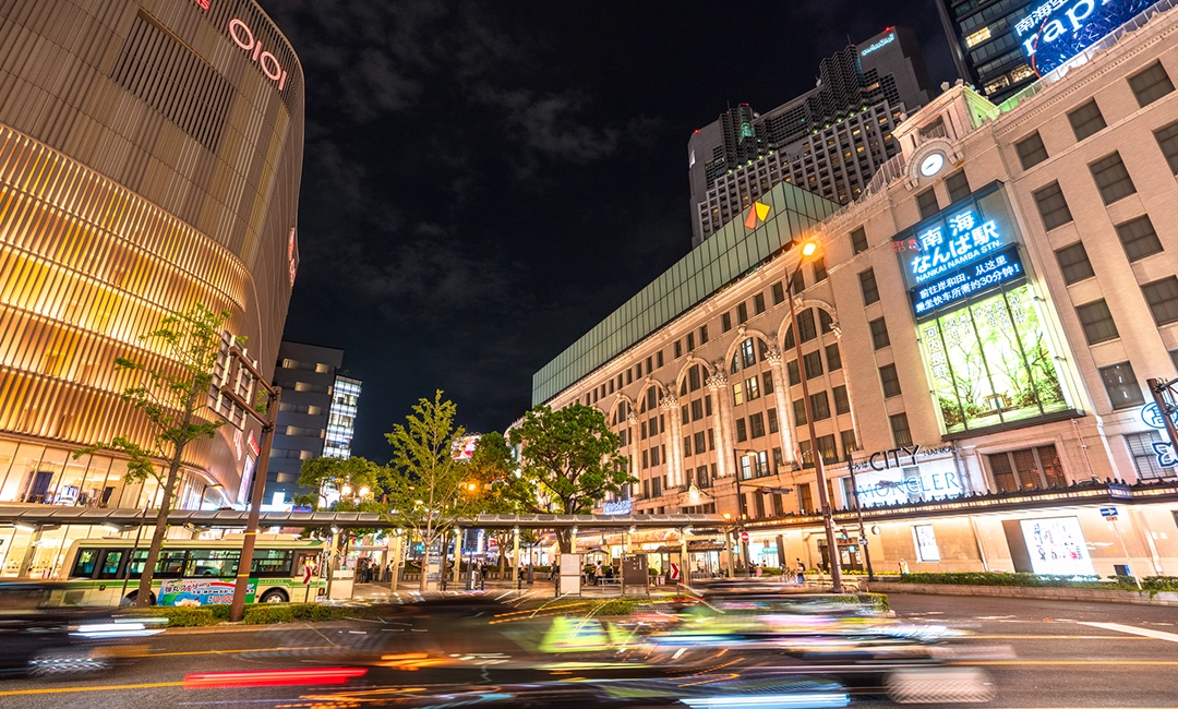 なんば周辺の街並み