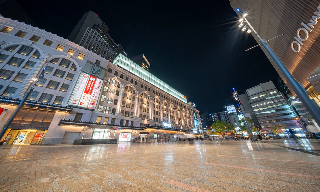 なんば周辺の街並み