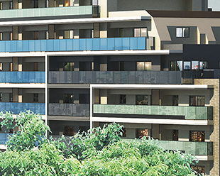 外観完成予想CG（東面）