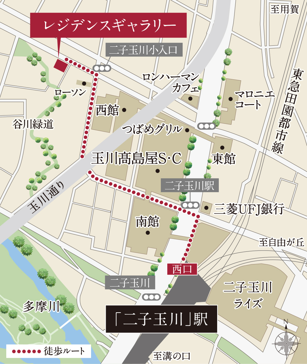 レジデンスギャラリー案内図