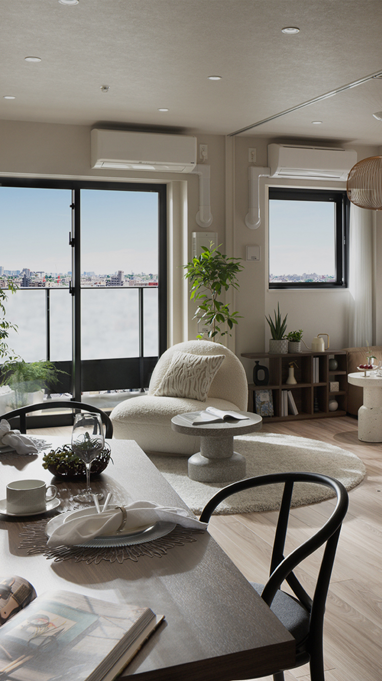 リビング・ダイニング/洋室２