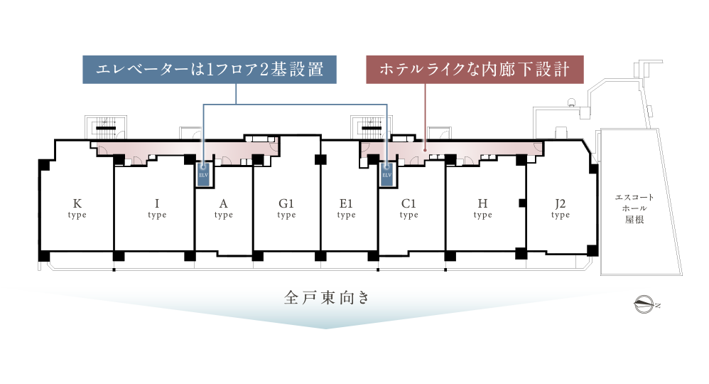 基準階（2階）平面図