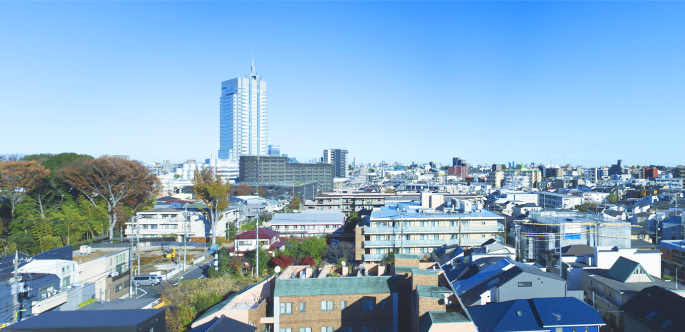 E1タイプ（8階）より東方向の眺望写真