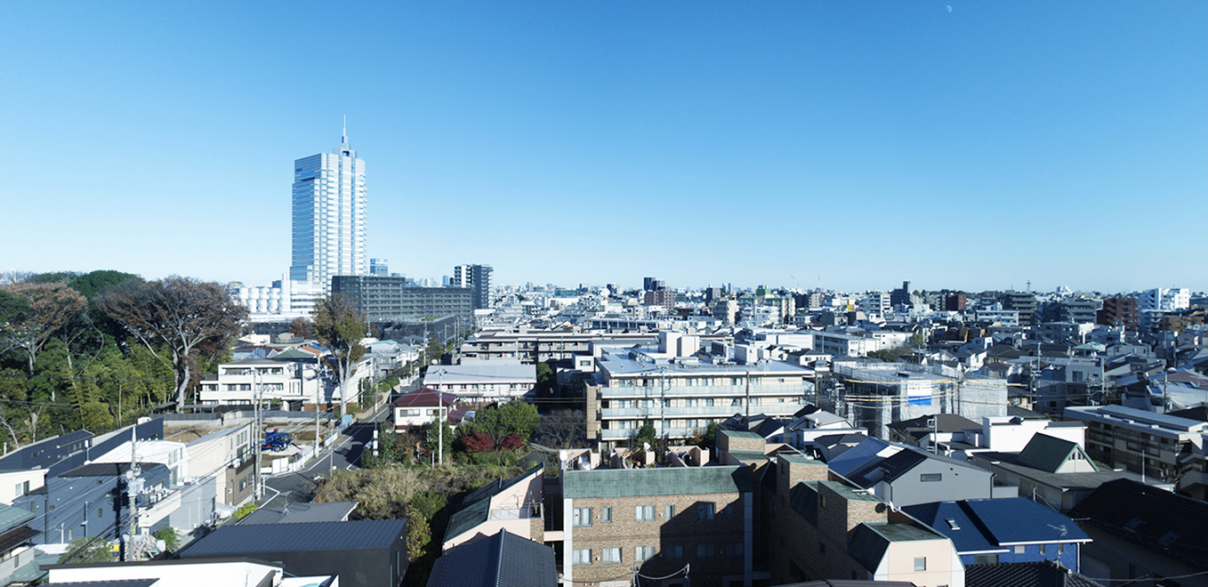 Hタイプ（8階）より東方向の眺望写真