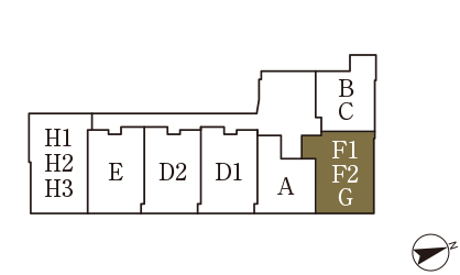F2 TYPE 配棟図