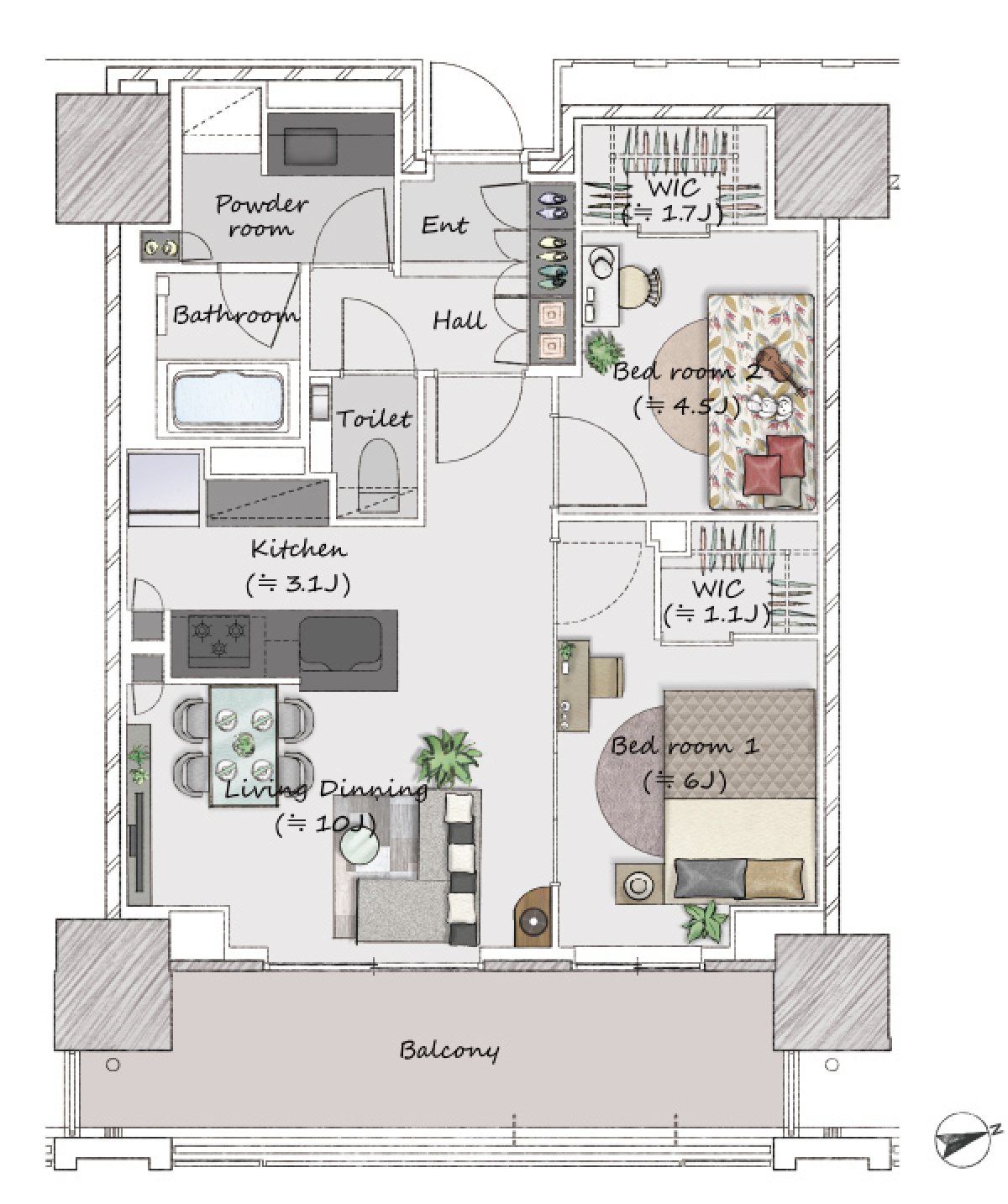 D1タイプ FOR FAMILY 間取りイメージ
