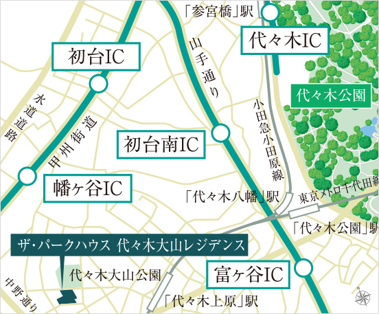 高速道路I.C入口概念図