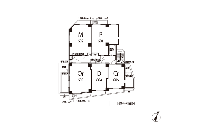 6階平面図