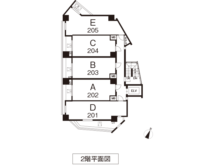 2階平面図