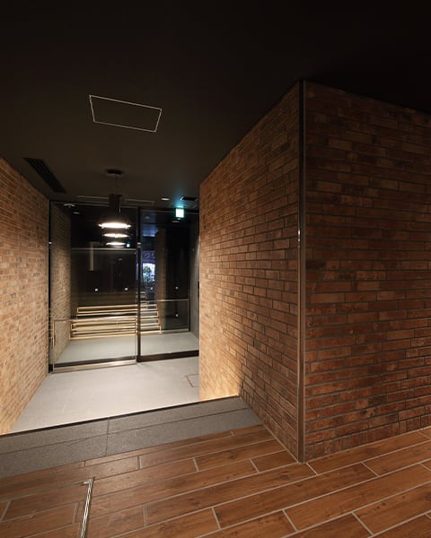 洗練されたエントランス