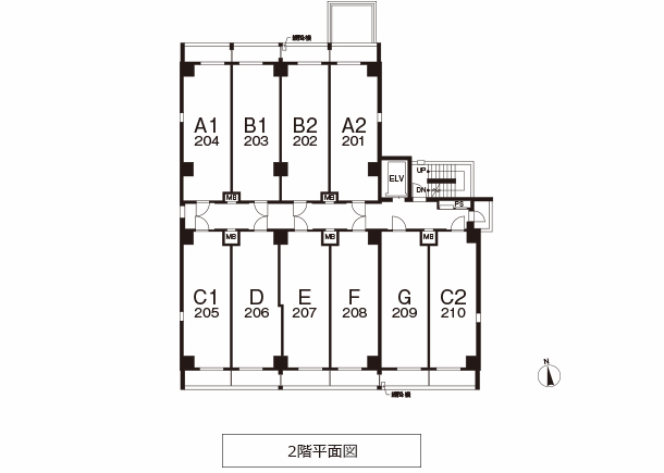 2階平面図