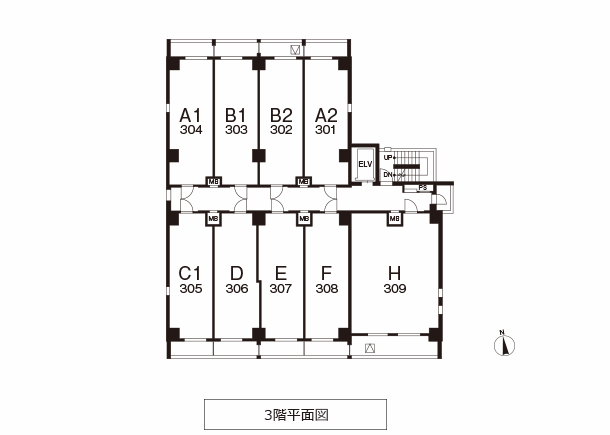 3階平面図