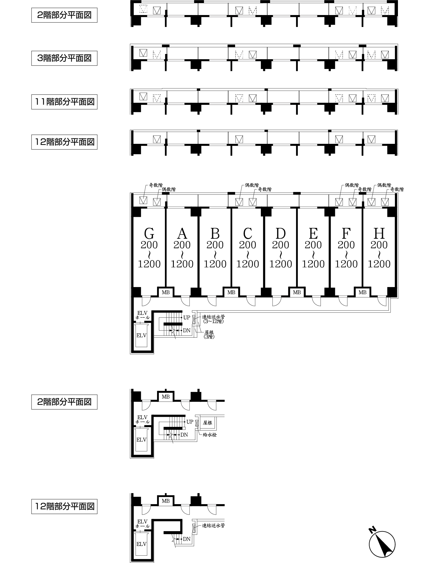 2-12階平面図