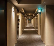 ホテルライクな内廊下