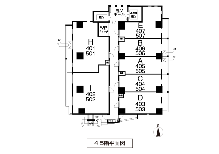 4,5階平面図