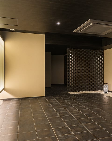 和風モダンのエントランスホール