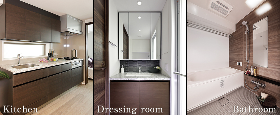 Kitchen/Dressing room/Bathroom