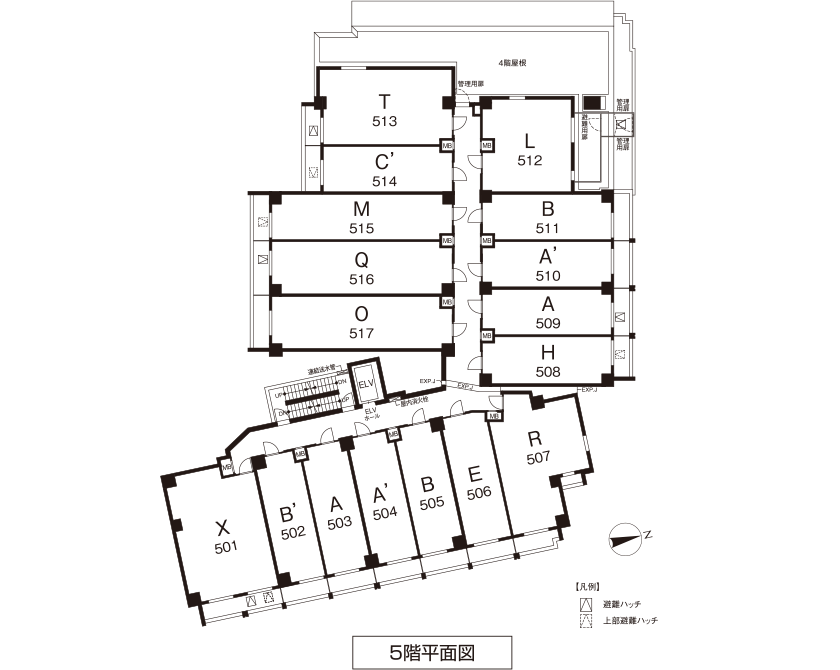 4階平面図