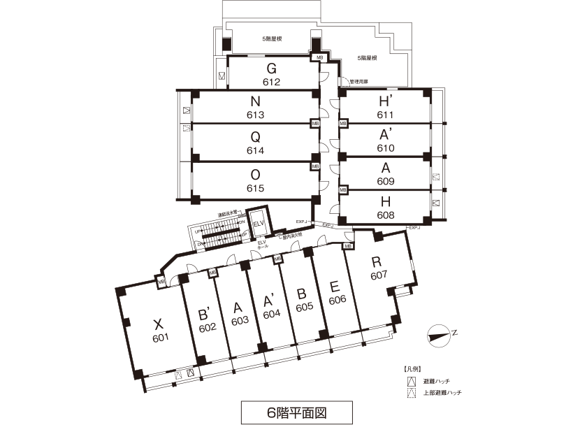 5階平面図