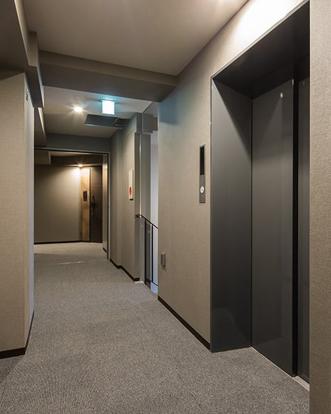 ホテルライクな内廊下
