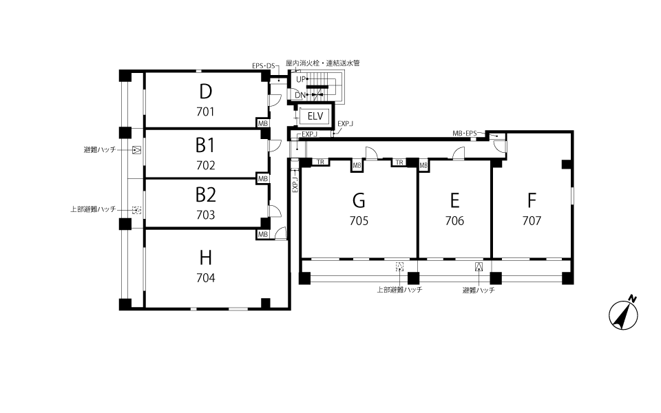 7階平面図