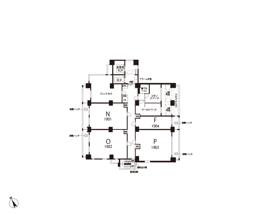 19階平面図