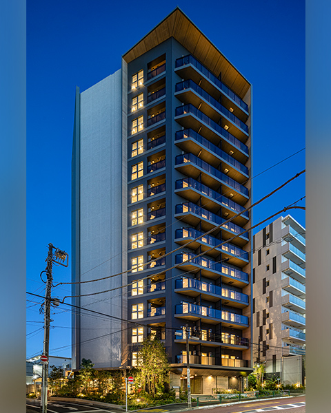 緑豊かなファサードデザイン