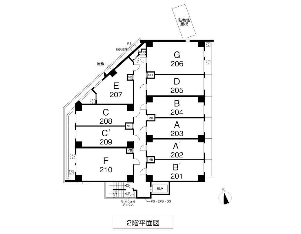 2階平面図